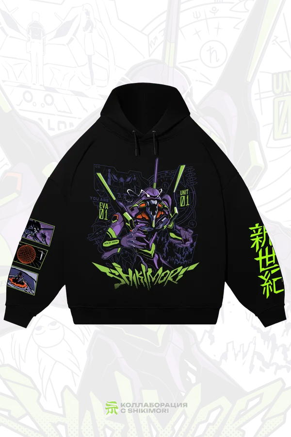 Оверсайз худи EVA01xSHIKI